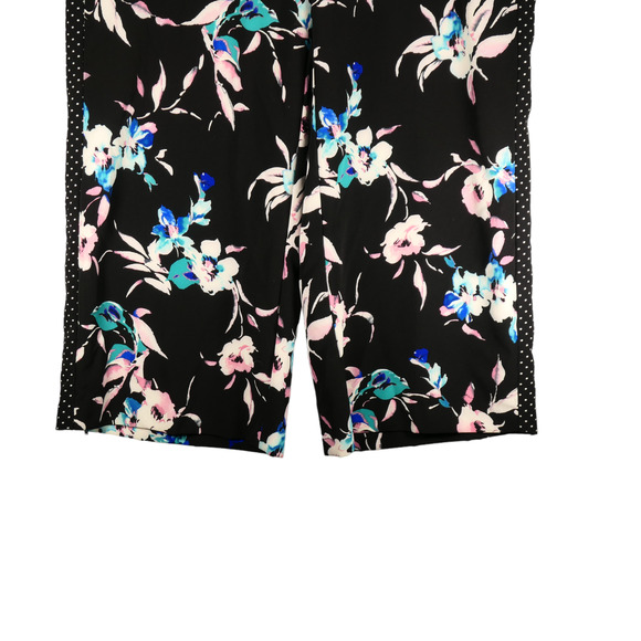 Lane Bryant Pants Womens 22 24 High Rise Wide Leg Floral Polka Dot Multicolor - Picture 4 of 13